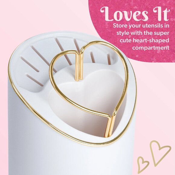 Paris Hilton 12 Piece Cutlery & Utensil Caddy Set - Picture 4 of 6